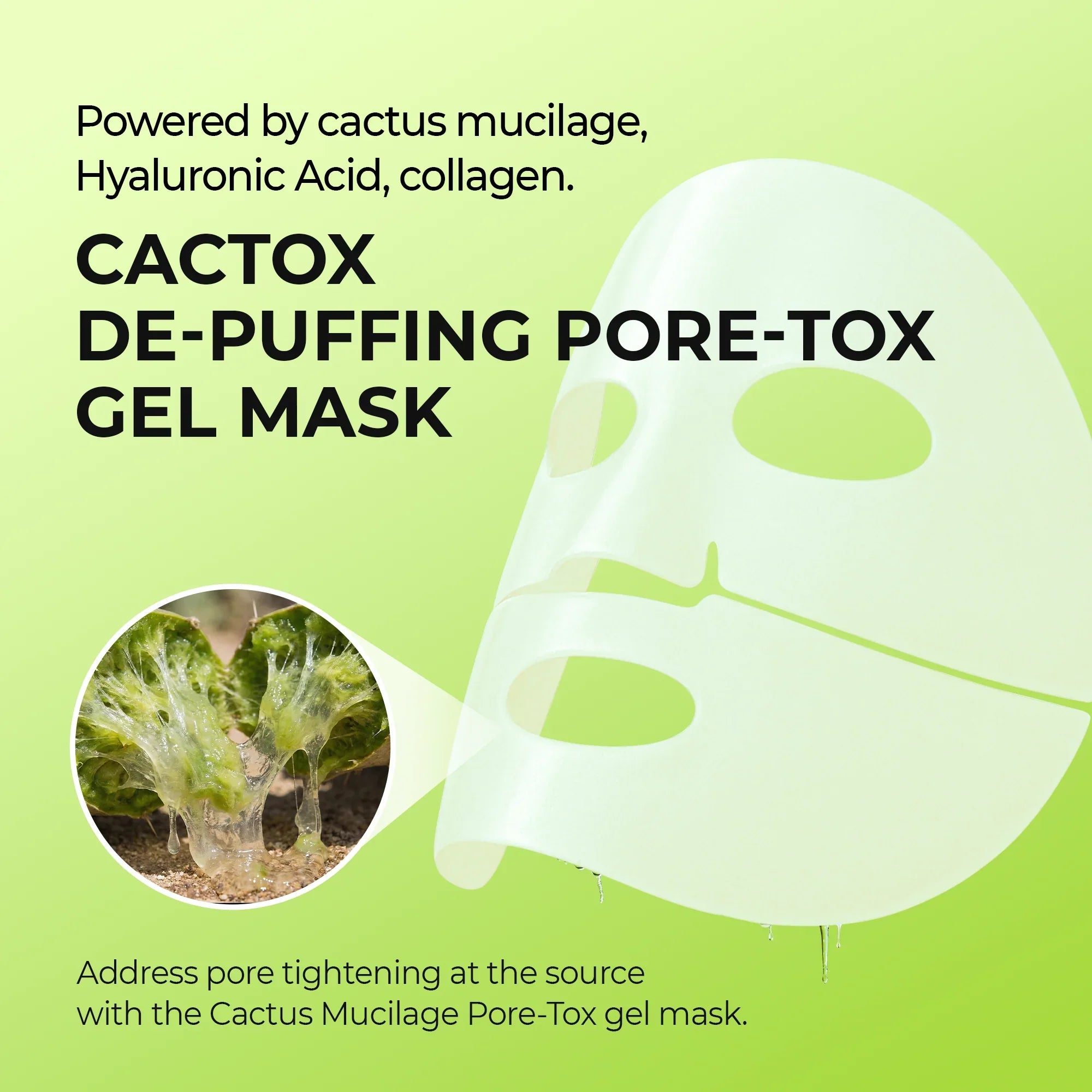 CACTOX DE-PUFFING PORE TOX MASK SET